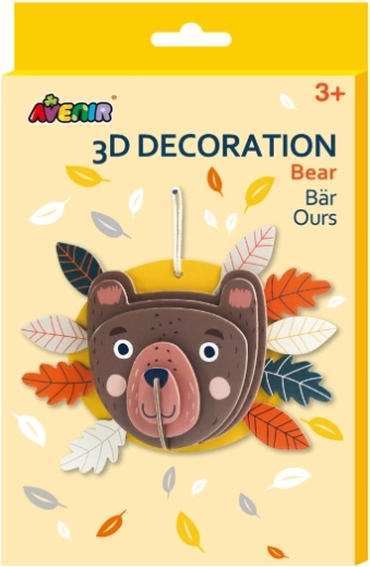 3D Deko-Bär zum Aufhängen – kreative Papier-Bastelarbeit