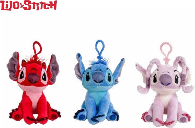 Disney Lilo & Stitch Plüsch-Schlüsselanhänger 12 cm (3 Varianten)