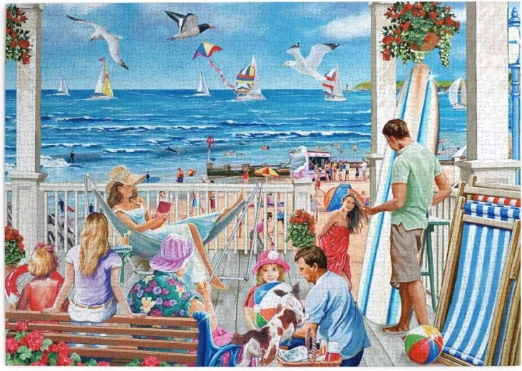 Puzzle House of Puzzles Entspannung auf der Terrasse, 1000 Teile
