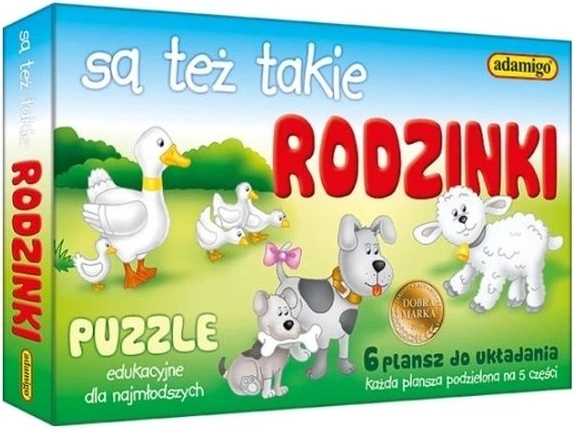 So sind Familien – lehrreiches Puzzle für Kinder
