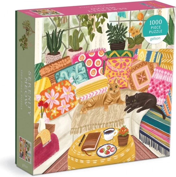 Galison Puzzle Ruhende Katzen 1000 Teile