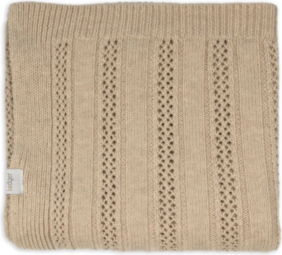 Lodger Decke für Neugeborene Merino Tan Beige