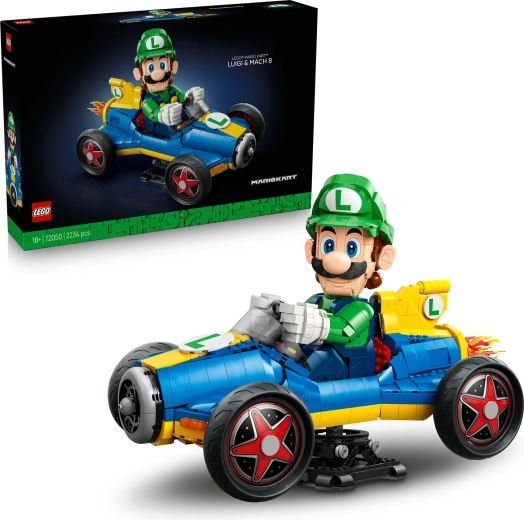 LEGO Super Mario Mario Kart Luigi und Mach 8