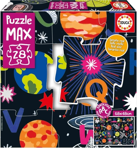 Educa Puzzle Weltraum-Alphabet 28 Teile
