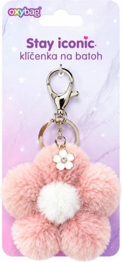Oxybag Fashion-Schlüsselanhänger rosa Blume