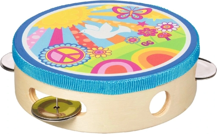 Goki Tamburin mit Schellen Sunshine