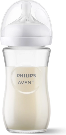 Philips AVENT Glas-Babyflasche Natural Response 240 ml (1M+)