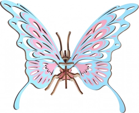 Woodcraft Holz-3D-Puzzle Schmetterling, bunt