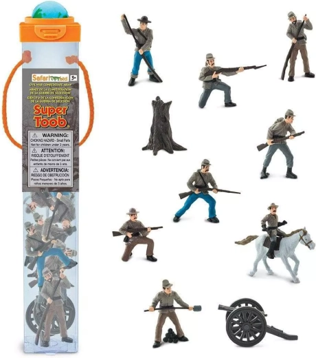 Safari Ltd. Tube mit Figuren der Konföderierten Armee