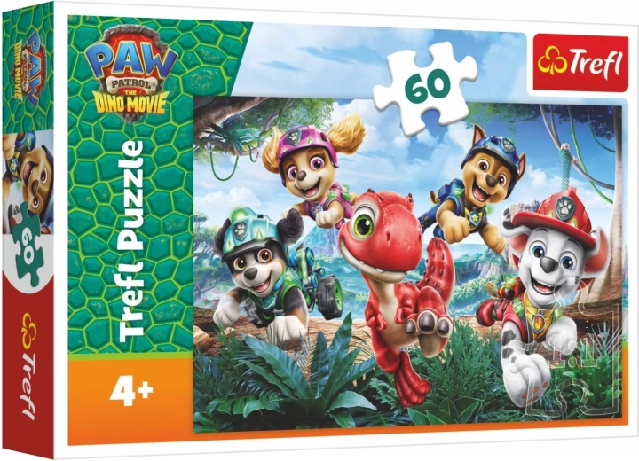 Puzzle Paw Patrol (Tlapková patrola) – Paw Patrol Dino Movie: Dinosaurier-Rettung, 60 Teile