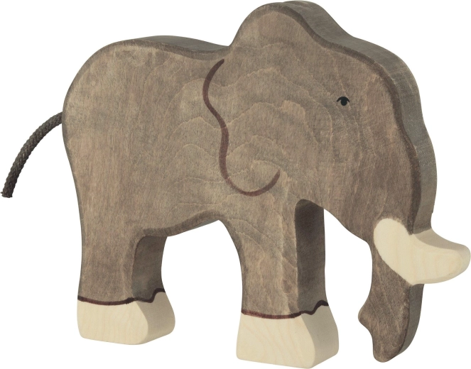 Holztiger Holzfigur Elefant – 1 Stück