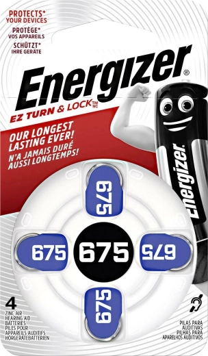 Energizer Hörgerätebatterien 675 – 4 Stück