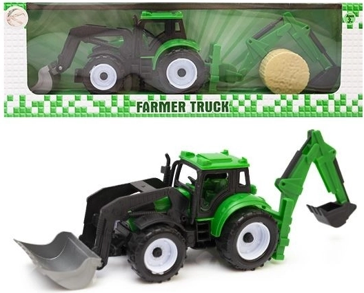 Traktor-Bagger mit Anhänger – 1 Stück