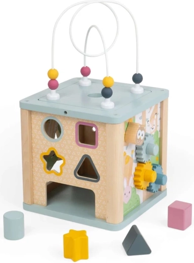 Bigjigs Toys motorischer Aktivitätswürfel mit Labyrinth