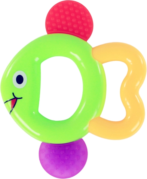 Rassel und Beißring in Fischform