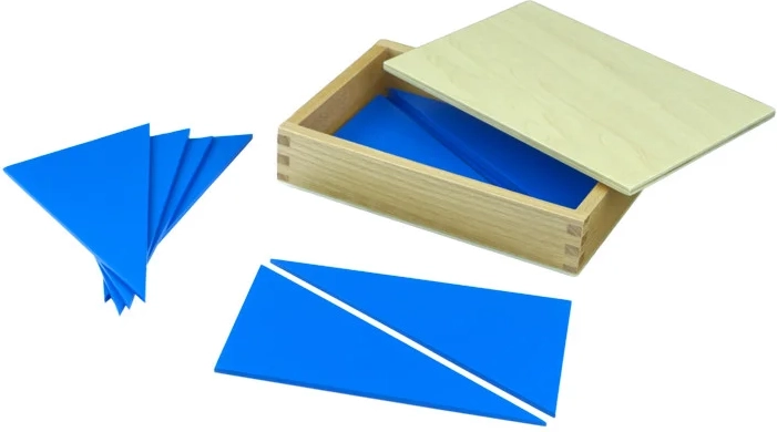 Moyo Montessori Kästchen mit blauen Dreiecken