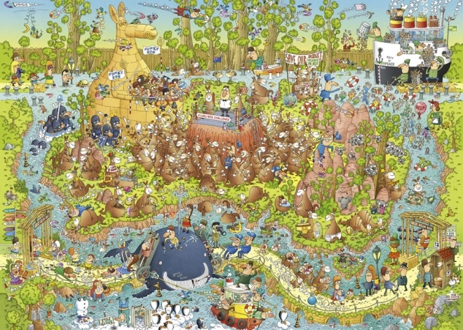 Puzzle HEYE Verrückter ZOO: Australische Ausstellung 1000 Teile