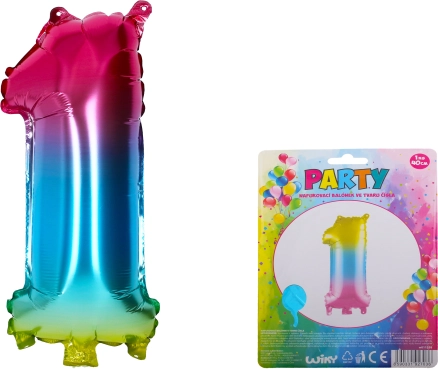 Regenbogen aufblasbarer Ballon Nummer 1