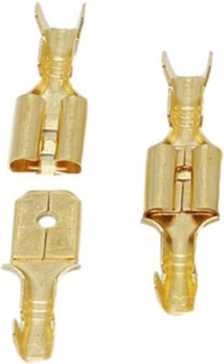 Paar Kfz-Steckverbinder mit Sicherung 6,3 mm – Set mit 100 Paaren (200 Stk.)