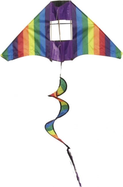 Bunter Drache mit rotierendem Regenbogen