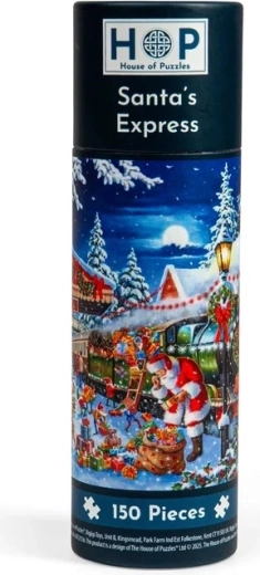 HOP Puzzle Santas Weihnachtszug – 150 Mini-Teile