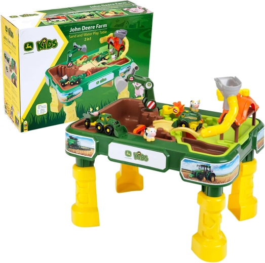 Kinder-Spieltisch mit Sandkasten John Deere Bauernhof