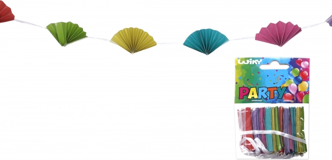 Bunte Papiergirlande 2 Meter