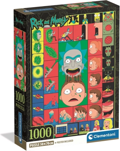 CLEMENTONI Puzzle RICK AND MORTY: ikonische Momente, 1000 Teile