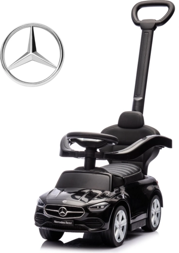 Milly mally Rutscher mit Schiebestange Mercedes‑Benz C‑Class Deluxe schwarz