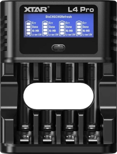 XTAR L4 Pro intelligentes Ladegerät für Li-Ion- und Ni-MH-Akkus