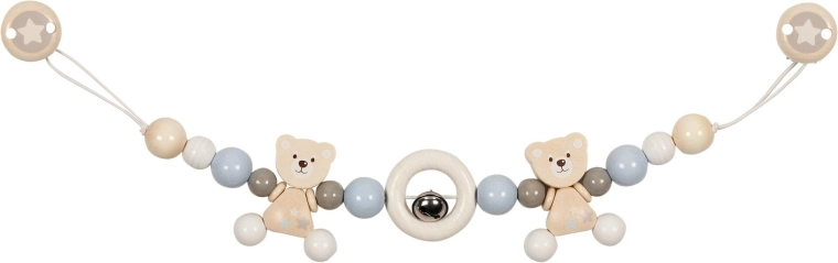Kinderwagenkette mit Bärchen und Clips - 1 Stück