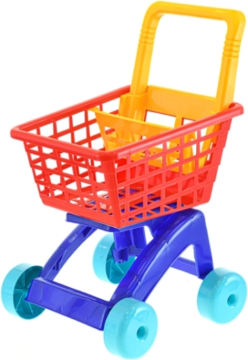 Kinder-Einkaufswagen rot 58 cm