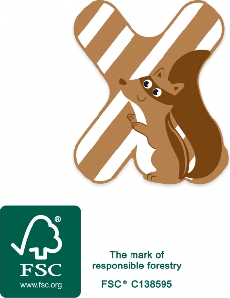 Holzbuchstabe X small foot