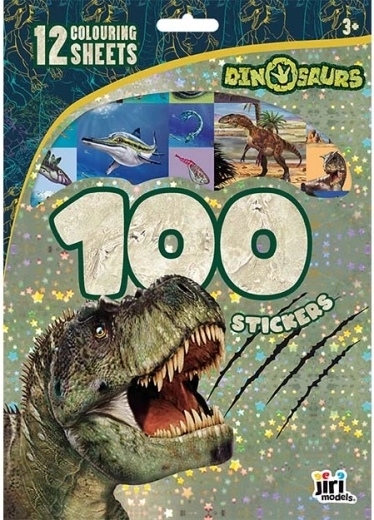 Sticker und Ausmalbilder Dinosaurier – 100 Stk.