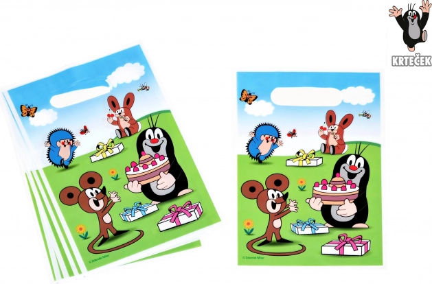 Partytüte mit dem kleinen Maulwurf und Freunden 23x16 cm