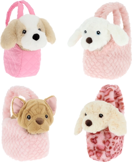 Plüsch-Hündchen in Tasche 16 cm – 4 Varianten KEEL