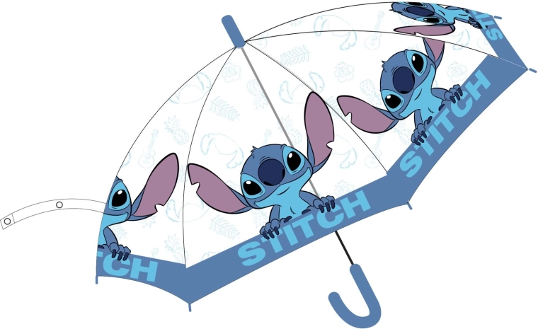 Disney Stitch transparenter Regenschirm - 1 Stück