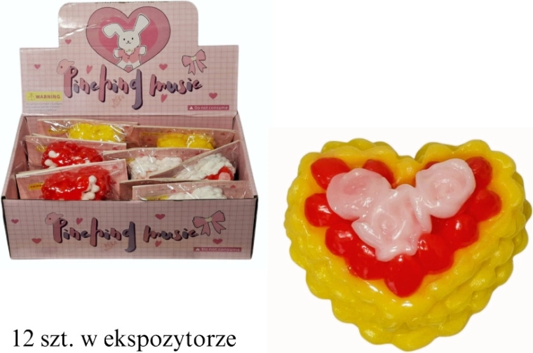 Antistress-Knautschkuchen in Herzform