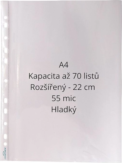 Prospekthülle CONCORDE A4 klar, glatt, 55 Mikron, 100 Stk.