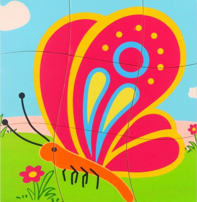 Geschichtetes Holzpuzzle Schmetterling