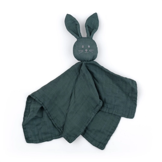 Petite&Mars Bambus-Musselin-Schmusetuch Hugo Misty Green