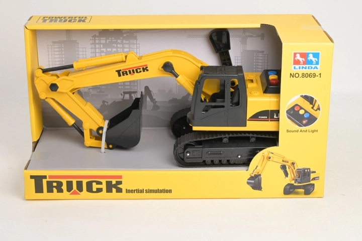Kinder-Baumaschine mit Licht- und Soundeffekten