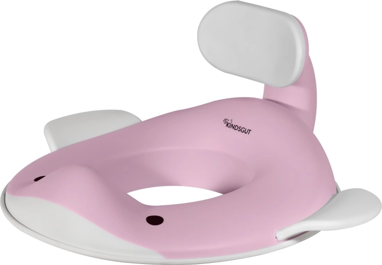 Kindsgut Kinder-Toilettensitz Wal in Hellrosa