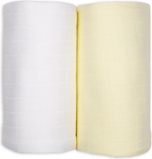 Lodger Swaddler Solid Set 2 Stk. 110 × 110 cm Cloud Dancer/Butter