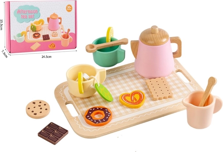 Holz-Teeset