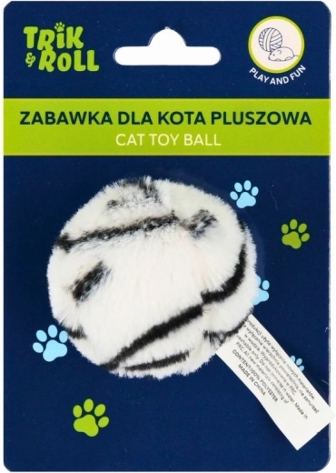 Plüschspielzeug für Katzen schwarz-weiß