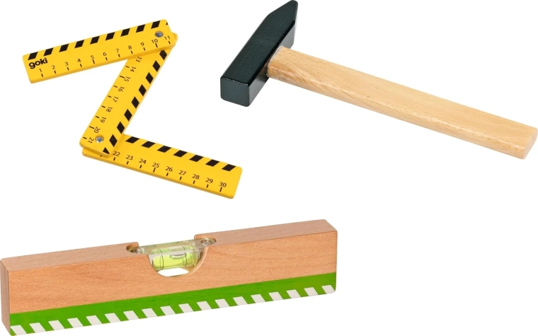 Goki Set aus Holzwerkzeug