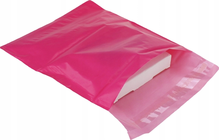 Polyethylen-Versandtaschen pink fuchsia 500 × 600 mm, 50 Stk.
