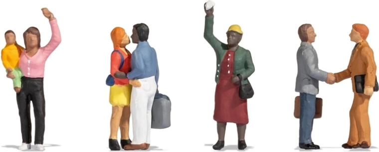 Noch Figuren-Set „Abschied am Bahnhof“ H0
