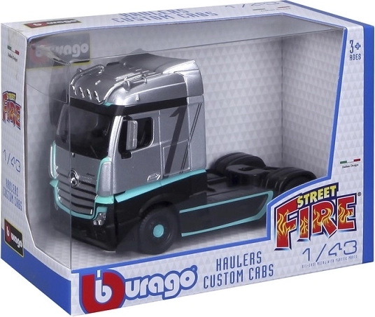 Modell des Mercedes-Benz Actros Street Fire Haulers Custom im Maßstab 1:43